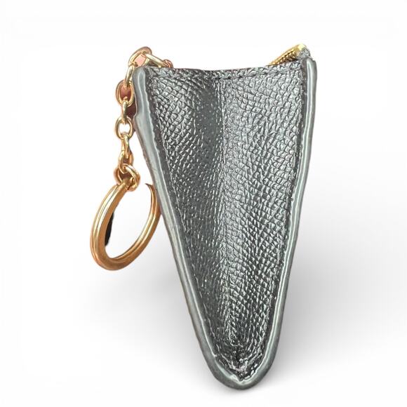 EUC Coach Mini Skinny ID Case Black Leather Keyring Wallet - Picture 6 of 9